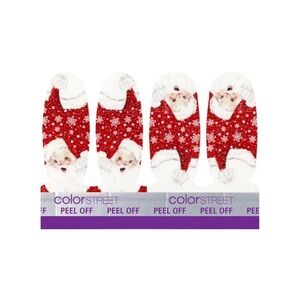 Color Street 'Jolly Good Fella Accent' Christmas 100% Real Nail Polish Strips